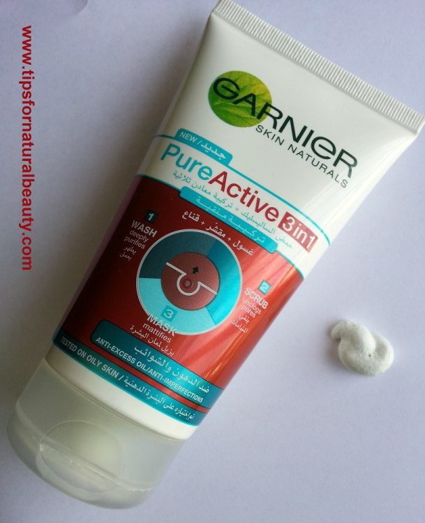 The Health Hop Garnier Pure Active 3 in 1 Wash Scrub Mask Review